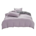 thumbnail image 2 of Duvet Cover Set 100% Washed Cotton Linen Feel Super Soft Comfortable Chic Lightweight 4 PCs Home Bedding Set Solid Hushed, 2 of 8