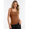 thumbnail image 3 of ANRABESS Tank Tops for Women Wool Blend Sweaters Sleeveless Casual Summer Fitted Shirts 2026 Spring Beach Vacation Clothes Dark Caramel Large, 3 of 8