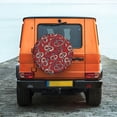 thumbnail image 6 of Fuzoiu Snake Print Universal Spare Tire Cover with Buckle Strap, Waterproof Wheel Covers for Jeep, Trailer, RV, Truck and All Car-16 inch, 6 of 6