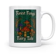 thumbnail image 2 of Fantasy Mushroom Delight 11 oz Coffee Mug - For Cottagecore Nature Lovers White Ceramic Gift, 2 of 6