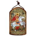 thumbnail image 3 of GDeBrekht 87013 Inspirational Icon Saint George Wooden Ornament, 3 of 3