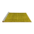 thumbnail image 2 of Ahgly Company Machine Washable Indoor Round Persian Yellow Traditional Area Rugs, 5' Round, 2 of 4