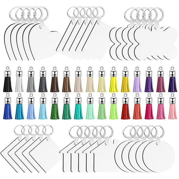 Heat Transfer Key Chain Keychains DIY Accessory Blank Key Ring Wood Decor Keychain Blanks DIY Key Chain