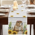thumbnail image 3 of Table Runners 90 Inches Long Dress Scarves, Groundhog Day Farmhouse Coffee/Dining/Kitchen Table Runner for Living Room, Sunflower Spring Floral Botanical Vintage 13x90 Inch, 3 of 9
