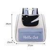 thumbnail image 3 of Pet Cat Backpack Portable Puppy Carrying Backpack para gatos pequeños Perros (Azul), 3 of 8