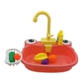 thumbnail image 1 of Bearachild 1 Juego de fregadero de cocina de juguete, simulación eléctrica de dibujos animados, lavavajillas con agua corriente, juguetes de juego de rol Electrodomésticos Bearachild HA016211-00, 1 of 1