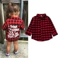 thumbnail image 2 of Otqutp Children Casual Tops Toddler Long Sleeve Shirt Baby Boys Girls Plaid Top Toddler Spring Winter Button Coat Kids Dress Shirts, 2 of 9