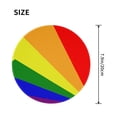 thumbnail image 2 of Pride Rainbow Flag Small Round MousePad 7.9x7.9 Inches Non-Slip Rubber Base MousePad for Office Laptop Computer, 2 of 6