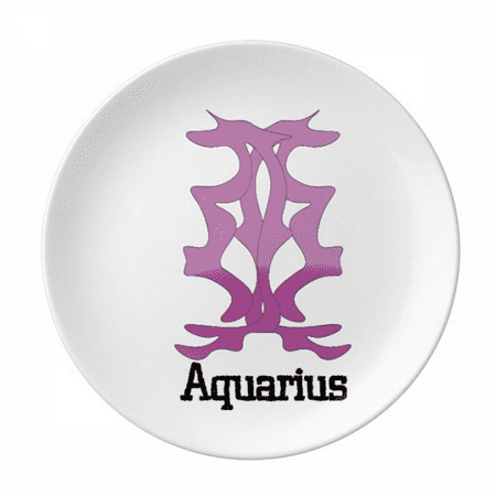 

Rebellious Free Aquarius Art Deco Fashion Plate Decorative Porcelain Salver Tableware Dinner Dish