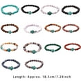 thumbnail image 4 of Minnieouse de tortuga , joyería turquesa, piedras preciosas naturales duraderas y cristales, pulseras de amistad para hombres y mujeres Type2 NO2, 4 of 6