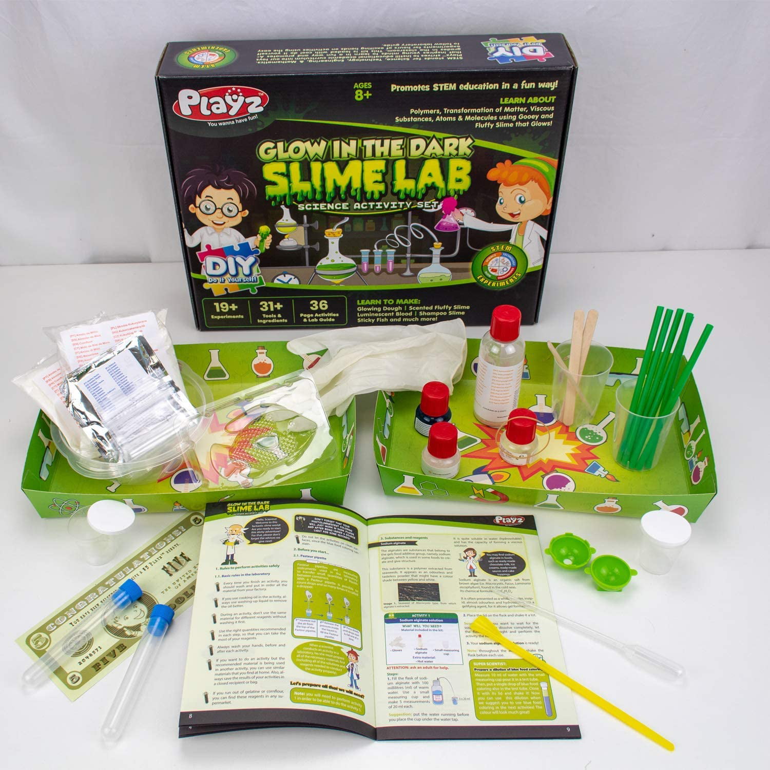 Weird Science Sensory Make Your Own Slime Kit Glowing Scented