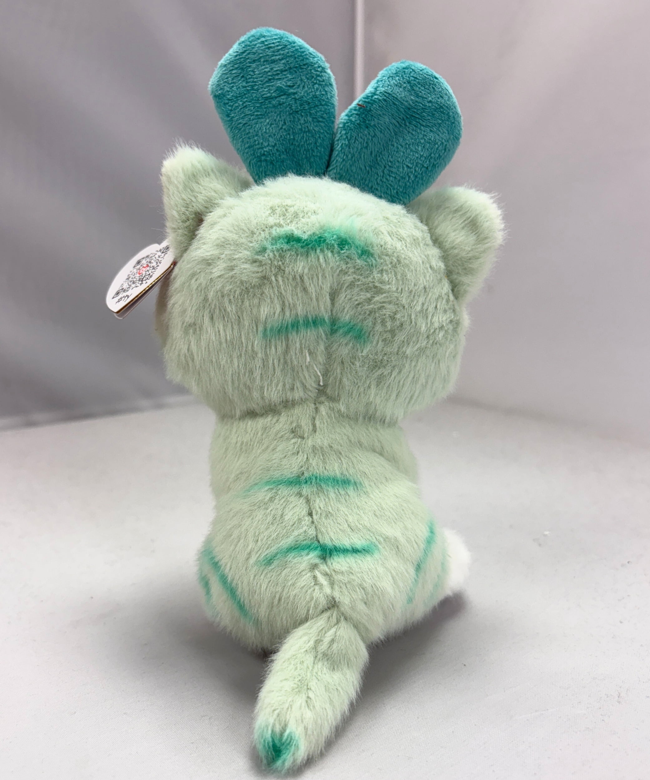 Ty Beanie Boos - Gumdrop the Teal Easter Cat  – Glitter Eyes  - Stuffed Animal