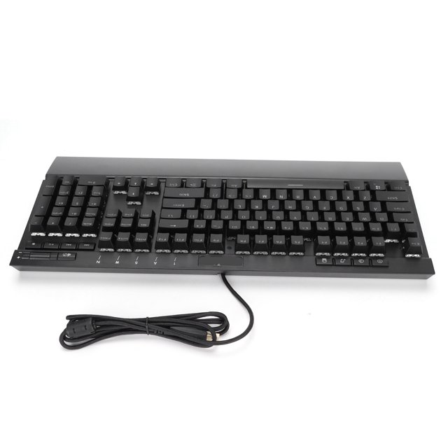 Teclado mecánico para juegos MK12 104 teclas teclado RGB para juegos teclado de color con retroiluminación LED de eje verde con reposamanos rollover de tecla N para ANGGREK Otros