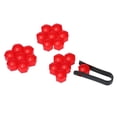 thumbnail image 4 of jinwen Pack Écrou de Roue de Véhicule 19mm Protecteurs Hexagonaux avec Outil de Retrait Rouge, 4 of 9