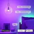 thumbnail image 5 of Smart Light Bulbs, A19 E26 Color Changing Led Bulb Works With Alexa, Google Home, App & Voice, 5 of 5