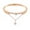 Rose Gold, variant on LPSSTORE Fashion Star Pattern Synthetic Diamond Bangle Bracelet