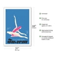 thumbnail image 2 of Swan - Classical Russian Ballet - Vintage Dance Poster by E. Drobitski c.1972 - Fine Art Rolled Canvas Print 27in x 40in, 2 of 4