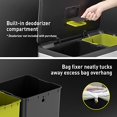 thumbnail image 3 of EKO EcoCasa II 36L+24L Dual Compartment Kitchen Recycle Trash Can, Stainless Steel Finish, 3 of 8