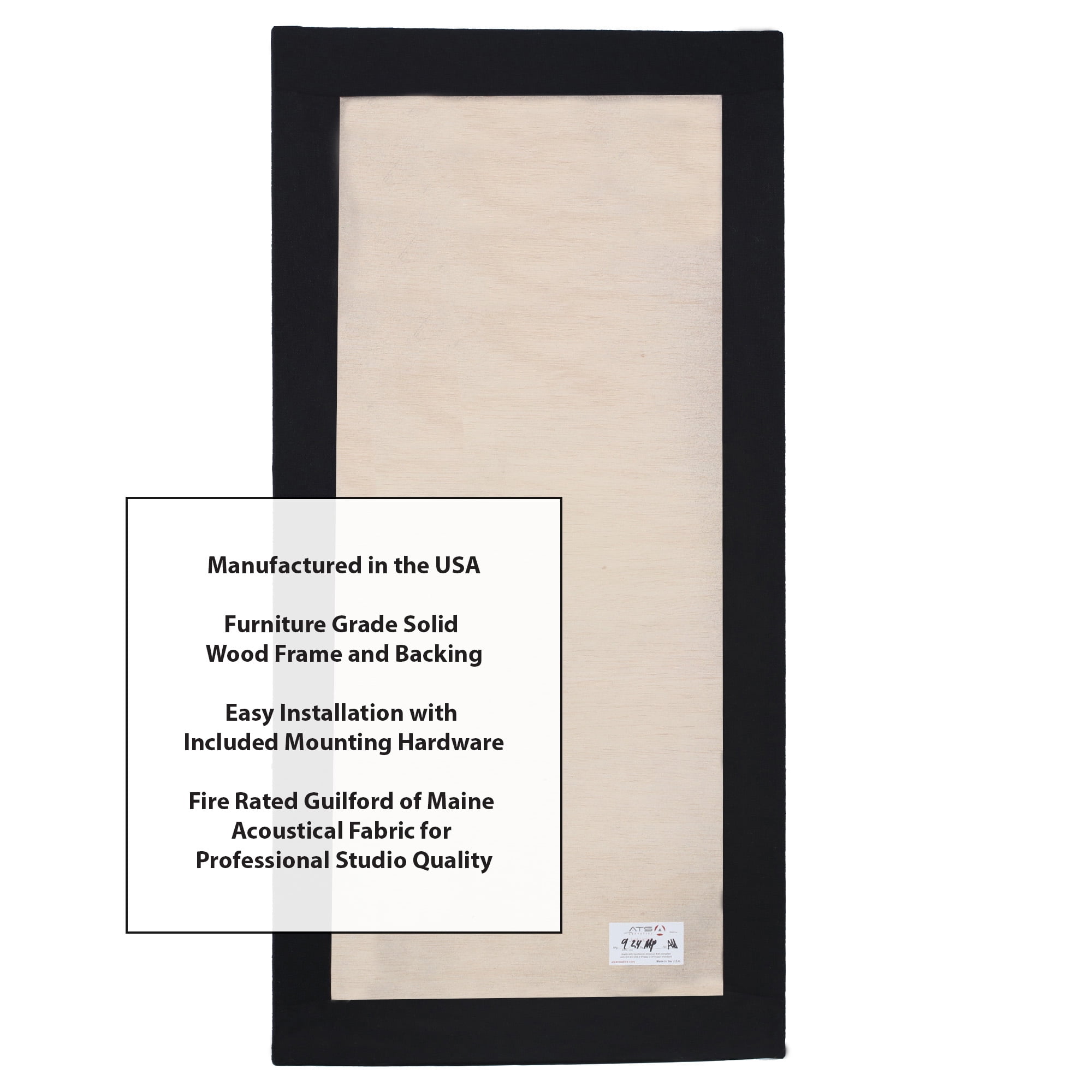 ATS Acoustics Home Office Residential Acoustic Treatment Room Kit Sound Absorbing Acoustic Panel 8 Pack for 120-200 Sq Ft (Pitch)
