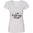 thumbnail image 3 of Inktastic I Am Outdoorsy. I Like to Drink on Patios. Women's V-Neck T-Shirt, 3 of 5