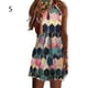 thumbnail image 4 of Vestido informal bohemio elegante Qarigey estampado sin mangas playero fiesta vacaciones S, 4 of 6