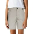 thumbnail image 2 of Gelikeya Boys Dress Shorts Size 5-6 School Uniforms Flat Front Twill Shorts Lightweight Quick Drying Chino Casual Shorts with Pockets (Toddlers, Khaki, 5-6 Years), 2 of 5