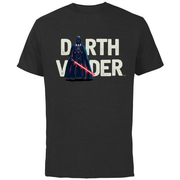 Star Wars Darth Vader Letter Replacement - Short Sleeve Cotton T-Shirt for Adults - Customized-Black