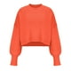 thumbnail image 4 of Suéter de cuello redondo para mujer, moda informal, color retro, tejido de manga larga, suéter de cuello redondo para mujer, 4 of 9