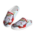 thumbnail image 2 of Wukai Funny Christmas Gnome Print Women's Indoor Bedroom Slipper Slip On Shoes, Unisex House Shoes with Anti-Skid Sole for Men, Gift for Women Men-35/36, 2 of 7