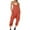 Red, variant on Pisexur Womens Jumpsuits Solid Color V Neck Rompers Fashion Spaghetti Strap Jumpers Casual Loose Sleeveless Overalls Comfy Baggy One Piece Jumpsuits with Pockets