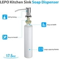 thumbnail image 4 of GHSDFBB Built in Sink Soap Dispenser or Lotion Dispenser for Kitchen Sink Brushed Nickel Kitchen Sink Soap Dispenser Bar Sink Soap Dispenser with 17OZ Bottle, 4 of 7