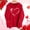 A18, variant on Plus Size Valentine’s Day Graphic Hoodie - Cute Long Sleeve Hooded Sweatshirt for Women’s Casual Wear