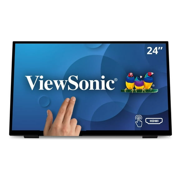 ViewSonic TD2465 - LED monitor - 24" (23.8" viewable) - touchscreen - 1920 x 1080 Full HD (1080p) - VA - 250 cd/m�� - 3000:1 - 7 ms - HDMI, VGA, DisplayPort - speakers