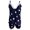 Blue, variant on Christmas pajamas Christmas gift Women'S Suspender Imitation Silk Polka Dot Nightdress Two Piece Pajamas Shorts Suit