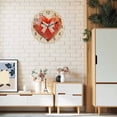 thumbnail image 2 of Wall Clock 14 inch Retro Style Battery Operated Clocks Silent Non-Ticking Wallclock Love Lace Bow Round Decorative Wall Clocks for Home Office School, 2 of 8