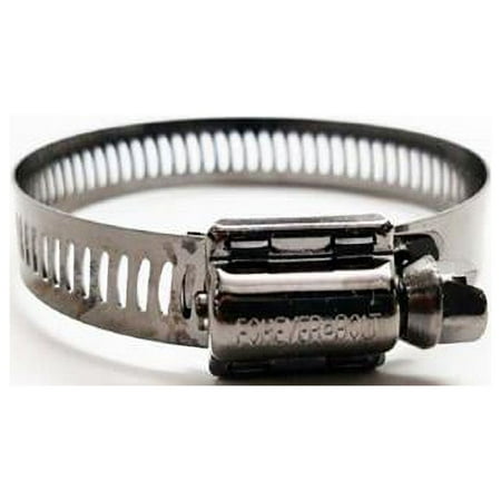 UPC: 0030656003506 | Foreverbolt 4000222 1-0.31 in. to 2.25 in. SAE 28 Black Hose Clamp Stainless Steel Band