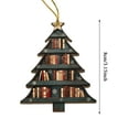 thumbnail image 3 of Christmas Book Tree Wood Ornament, Book Lover Gift, Book Club Christmas Decoration, Bookish Ornament, Book Exchange Gift, Holiday Tabletop Décor, 3 of 6