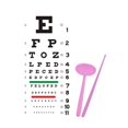 thumbnail image 1 of Tabla de pared para examen optométrico (22,05" x 10,24"), decorativa de PVC, con oclusor y puntero, ideal para escuelas, oficinas, hospitales y estudiantes. Oclusor para conjuntivitis, 1 of 9