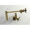 thumbnail image 3 of Kingston Brass Millennium Modern Pot Filler Faucets In Antique Brass KS4103ZX, 3 of 5