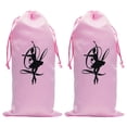 thumbnail image 1 of 2Pcs Dance Shoe Bags Drawstring Ballet Shoes Bag Portable Dance Shoe Storage Bag, 1 of 4