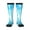 3 Black, variant on Light blue flash Print Contrast Color Stockings, Elastic Sports Socks Warm Socks Clothing Accessories, Adult Unisex