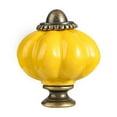 thumbnail image 1 of ZheElen Retro And Durable Ceramic Cabinet Handles For Kitchen Cabinets And Exquisite Golden yellow, 1 of 6