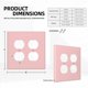 thumbnail image 4 of Tapa decorativa para tomacorriente Oilbiexn rosa blush 2 módulos, 4 of 7