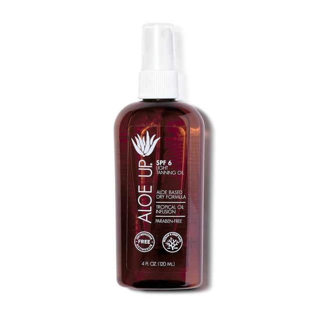 Aceite bronceador con protector solar SPF 6 ALOE UP Light 120 ml