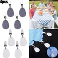 thumbnail image 2 of 4Pcs Pierre Nappe Poids Métal Clips Pendentif Cintres Décoration de Table, 2 of 4