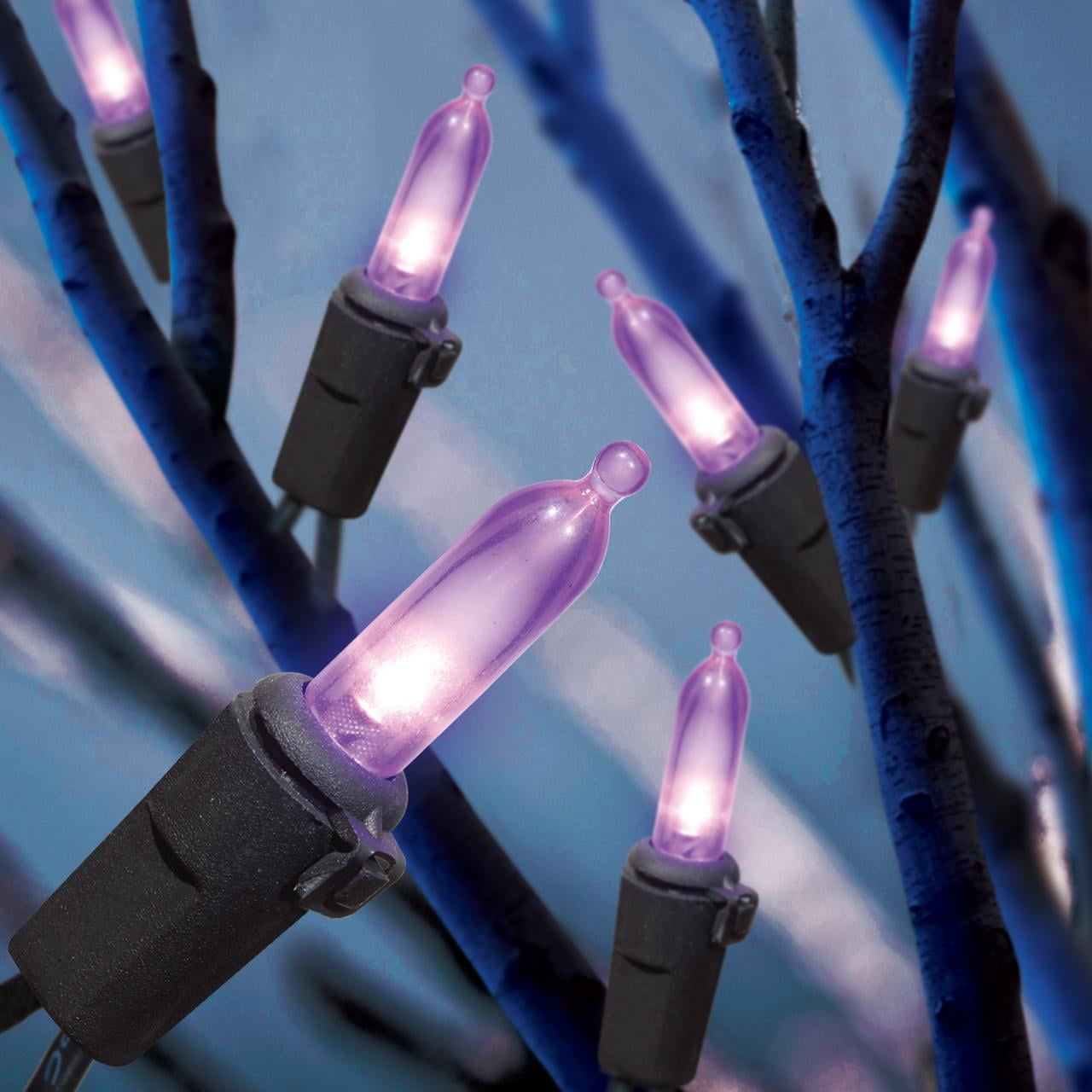 Halloween 300 Count Indoor Outdoor Purple LED Mini Lights Way to