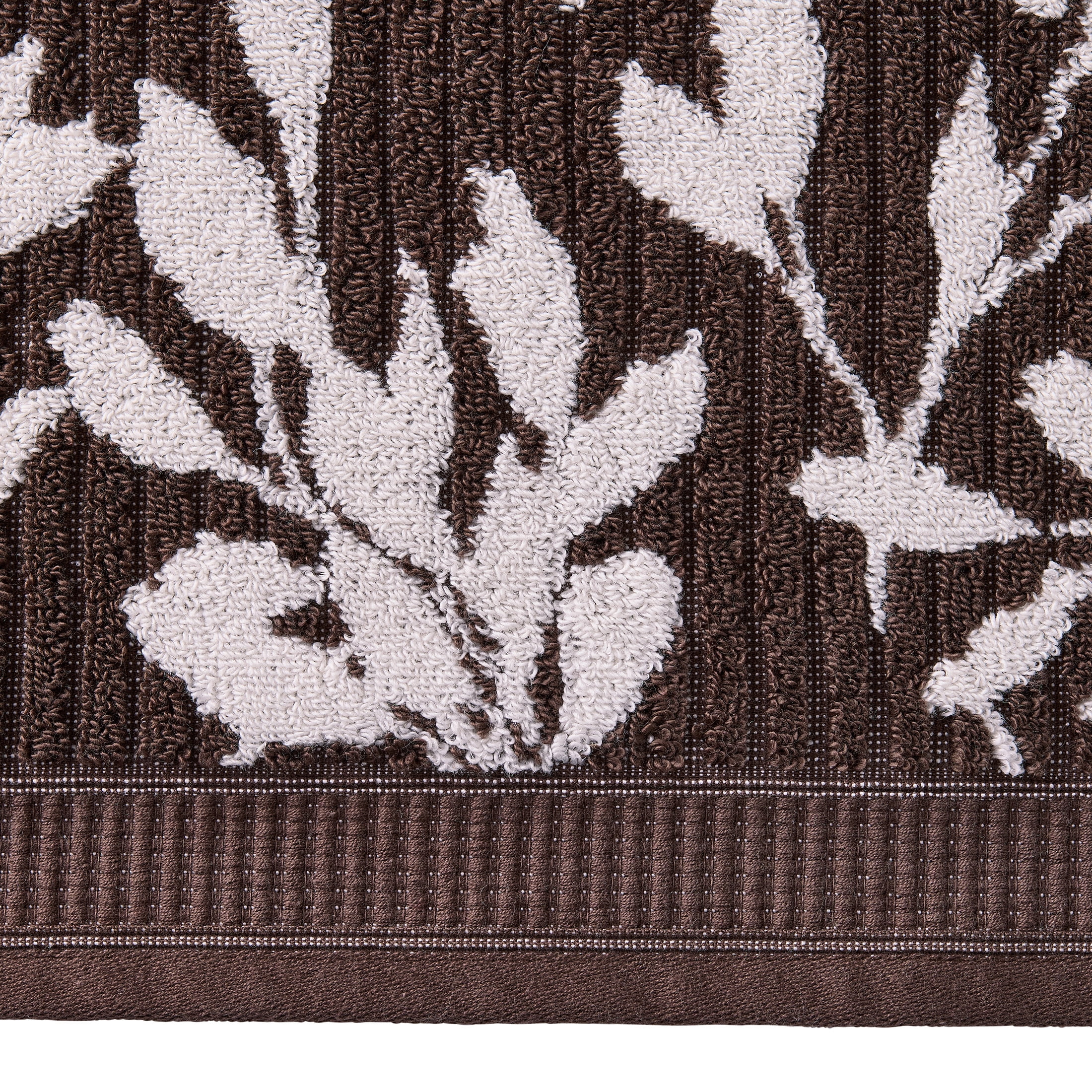 Better Homes & Gardens Signature Soft Floral 6 Piece Towel Set,Brown Basket/Vanilla Dream