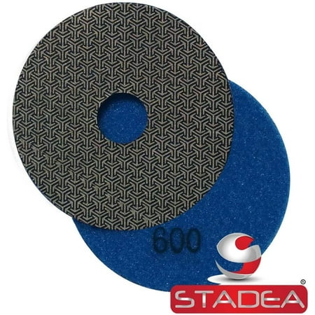 

Stadea PPE118 Electroplated Diamond Polishing Pads 4 Glass Concrete Marble Granite Wet Dry Diamond Fine Sandpaper Tool for Sanding Polishing Surfaces