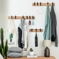 thumbnail image 1 of PENGXIANG Wall-mounted Hook Rack for Hanging Coats  Keys  Umbrellas And Hats  3/4/5/6/7 Hooks Optional, 1 of 9
