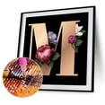 thumbnail image 1 of Cuadros Decorativos Flor carta completo redondo taladro DIY mosaico diamante pintura Rhinestone decorativo Ehuebsd embutido en tela, 1 of 1